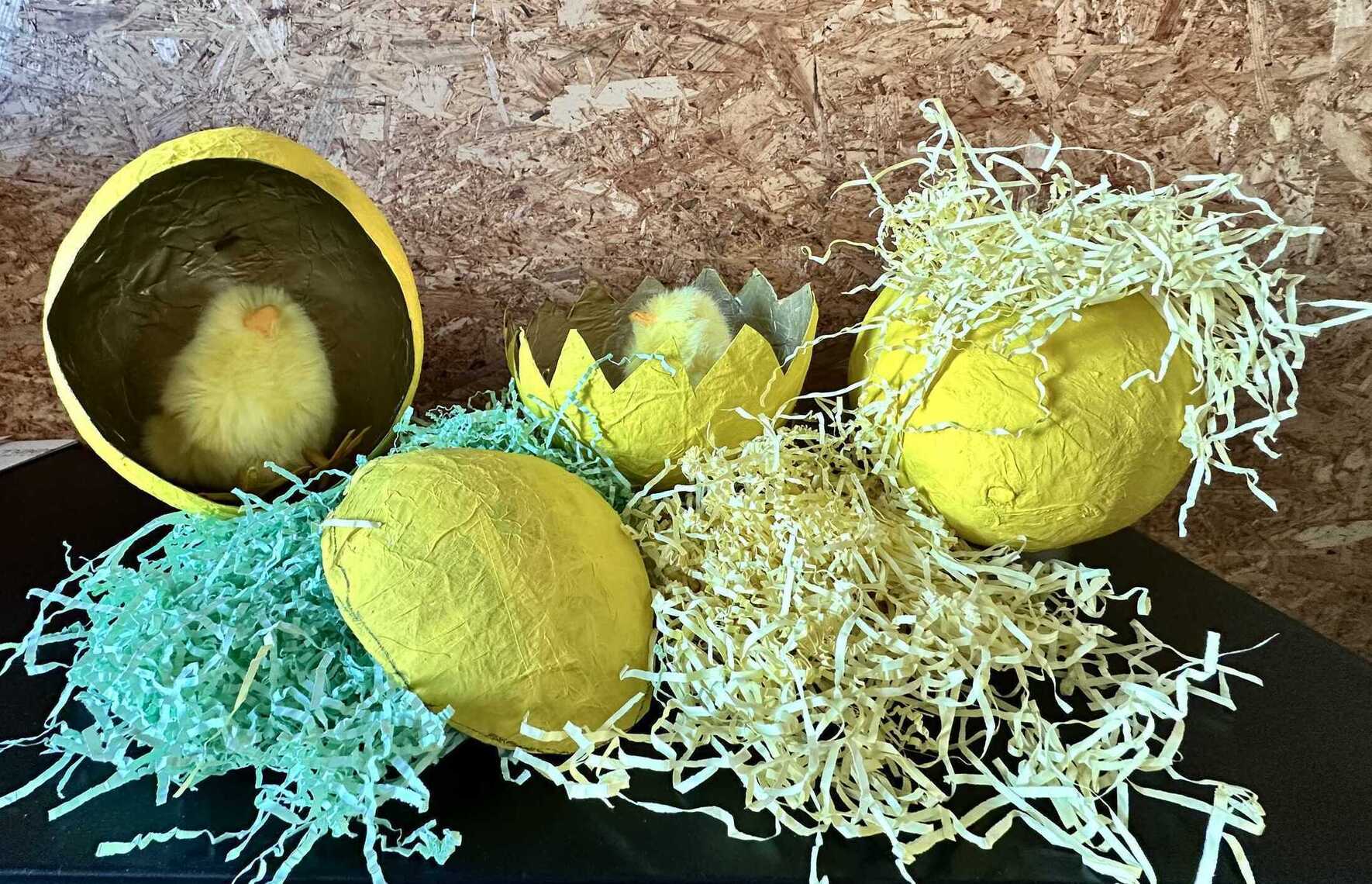 DIY - Schattige paasnestjes met ballon en krantenpapier